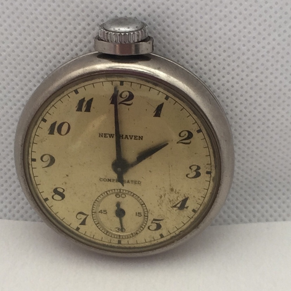 Antique New Haven Clock Company Pocket Watch Gem